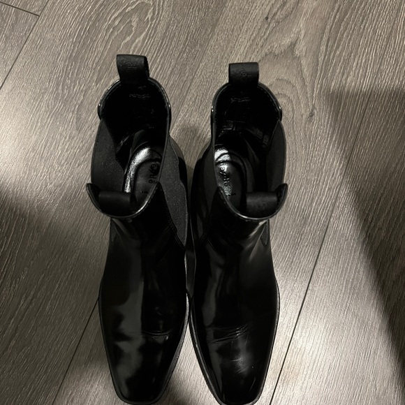 Aeyde Simone leather square toe ankle boots size 36 black - Picture 3 of 7